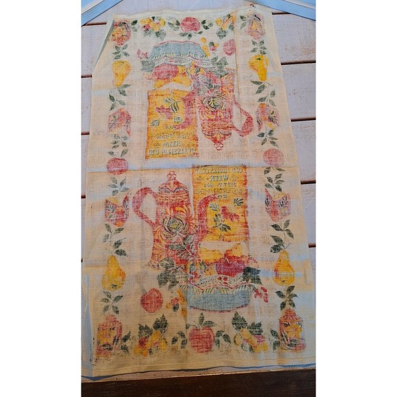 VTG Tea Towel Old Homestead Week Sept 15 1921 Pure Linen RN# 16604 Vivid Colors - Picture 3 of 12
